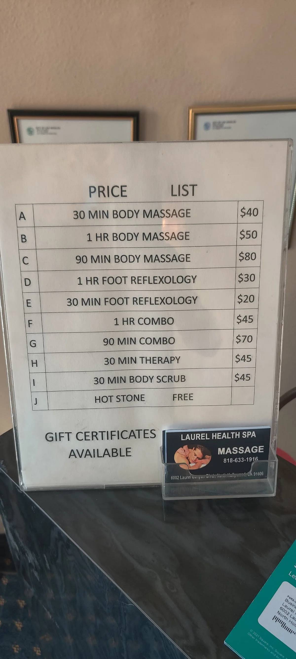 LAUREL HEALTH SPA
