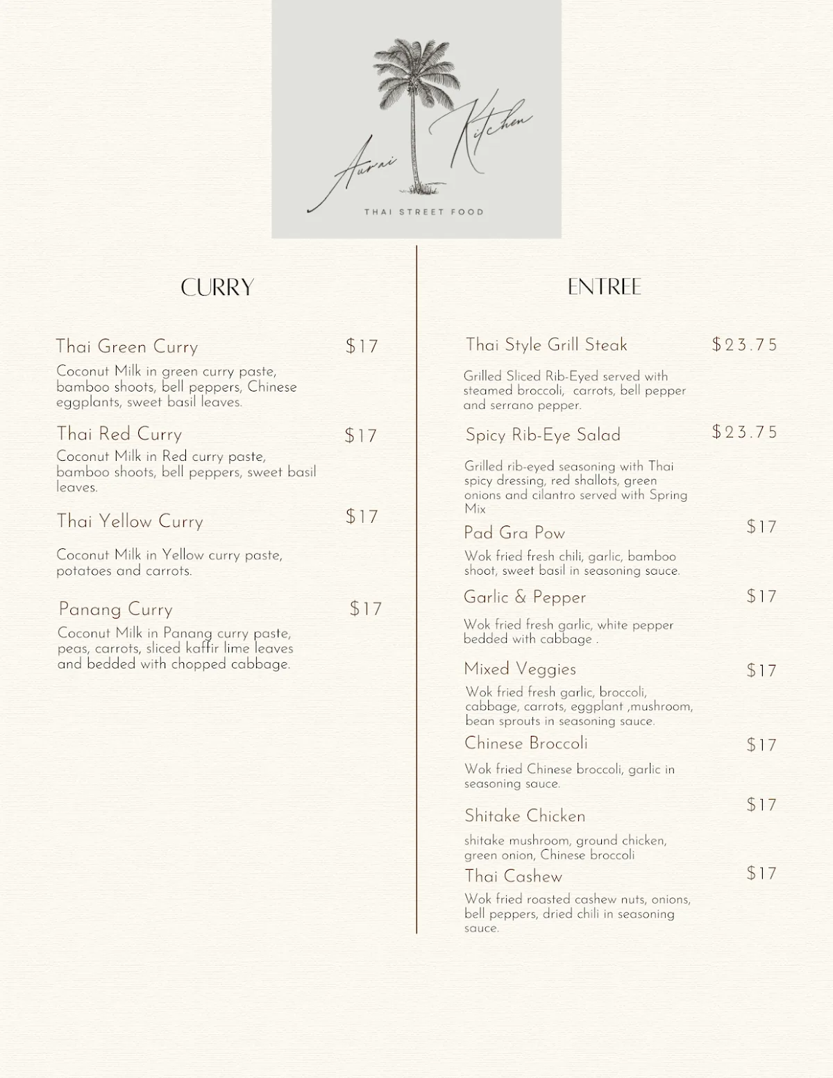 Aurai Thai kitchen