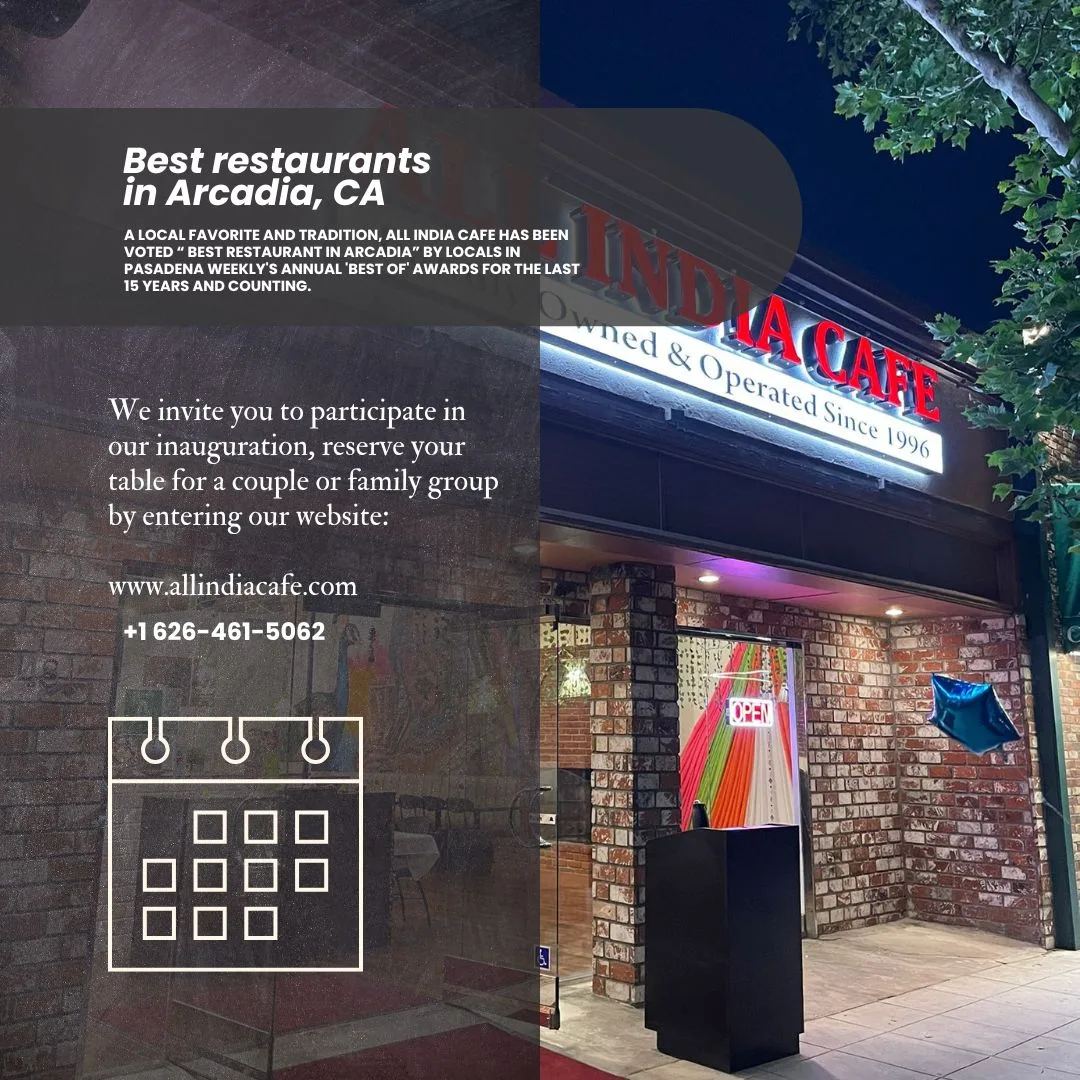 All India Cafe - Indian Restaurant in Arcadia