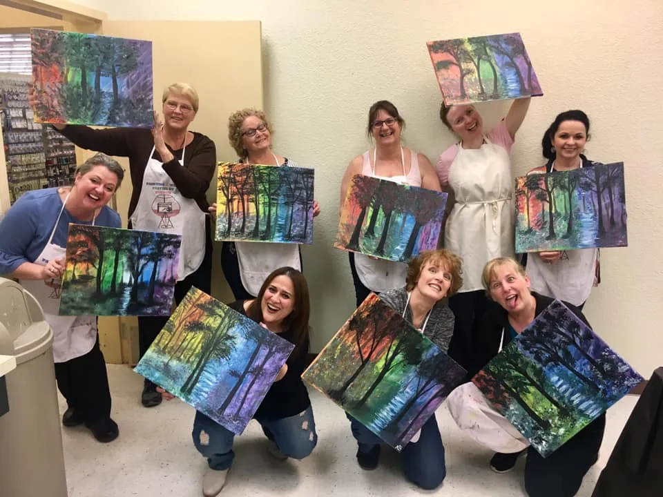 Art Painting by Pouneh (painting party)