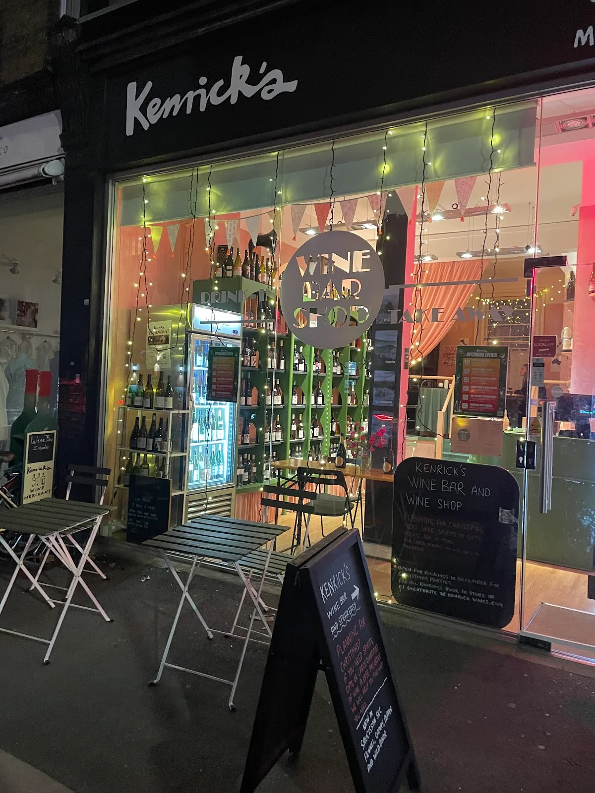 Kenrick’s Wine Merchant & Wine Bar