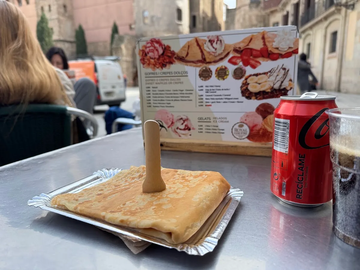 Crepes ice cream