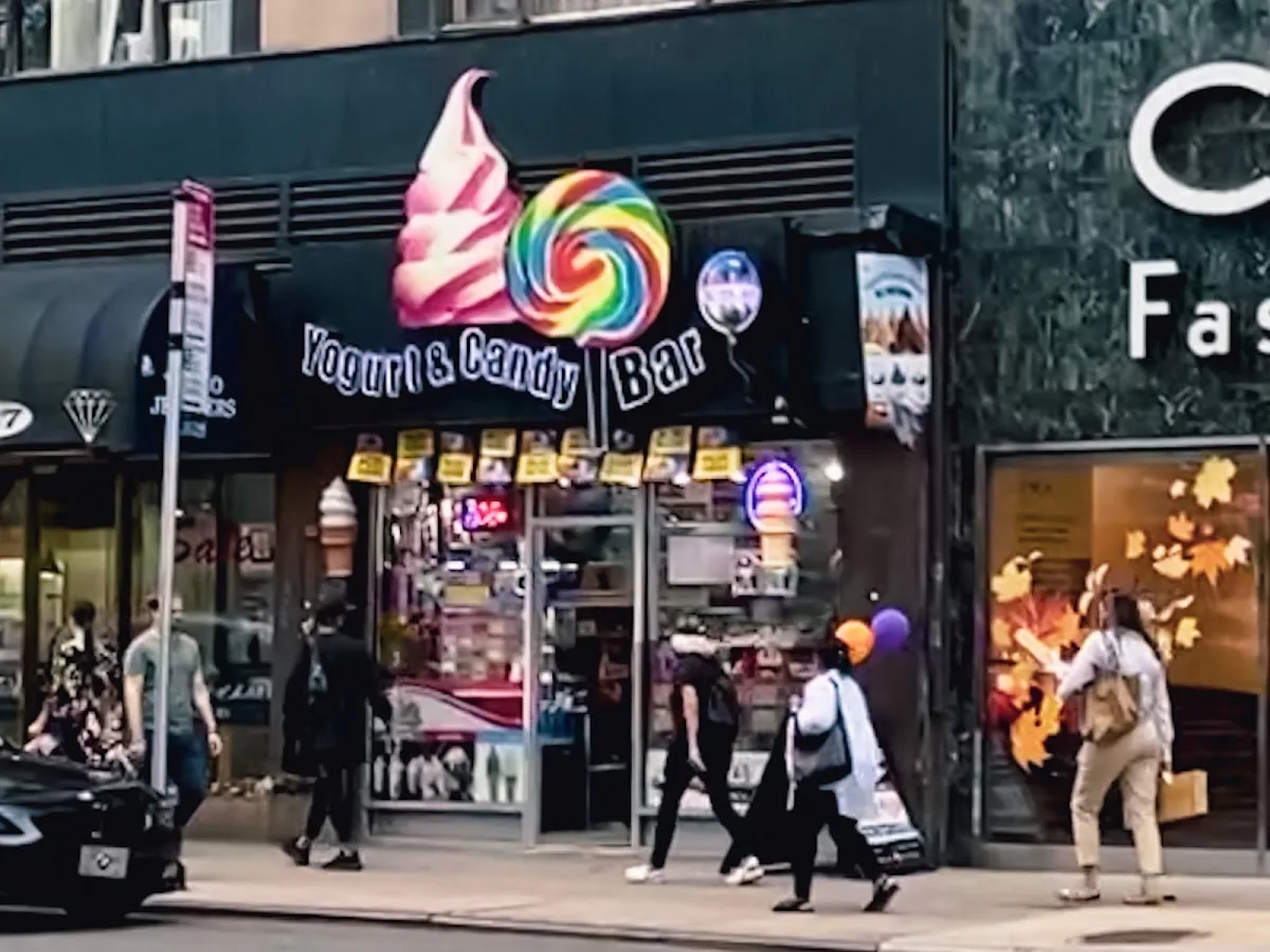 Yogurt And Candy Bar